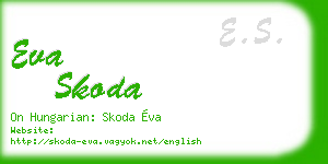 eva skoda business card