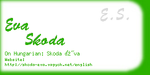 eva skoda business card